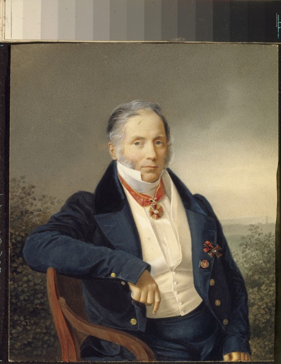 Portrait of the painter Alexander Sauerweid (1782-1844) de Unbekannter Künstler
