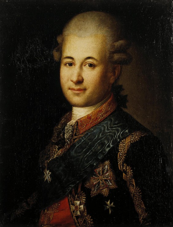 Portrait of Semyon Zorich (1745-1799), the Catherine the Great's Favourite de Unbekannter Künstler