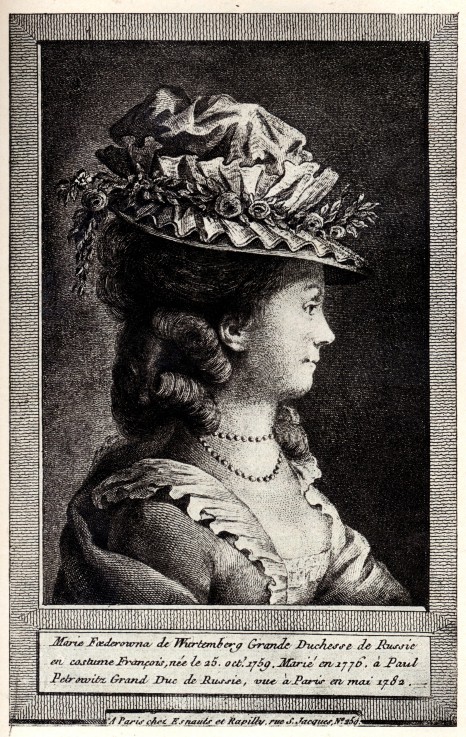 Portrait of Sophie Dorothea of Württemberg de Unbekannter Künstler