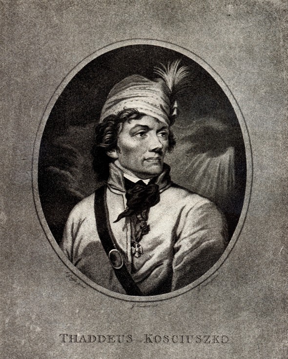 Portrait of Tadeusz Kosciuszko (1746-1817) de Unbekannter Künstler