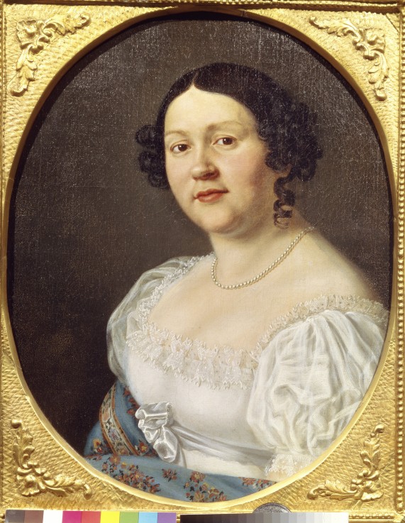 Portrait of the opera singer Sophia Vasilyevna Samoylova (1860-1936) de Unbekannter Künstler