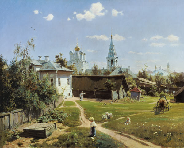A Small Yard in Moscow de Vasilij Dimitrijewitsch Polenov