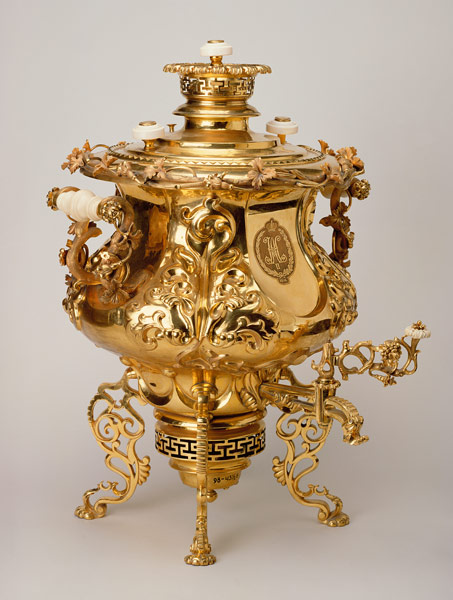 Samovar (copper, gold & ivory) de Vasiliy Batashov