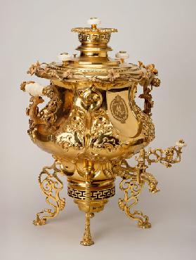 Samovar (copper, gold & ivory)