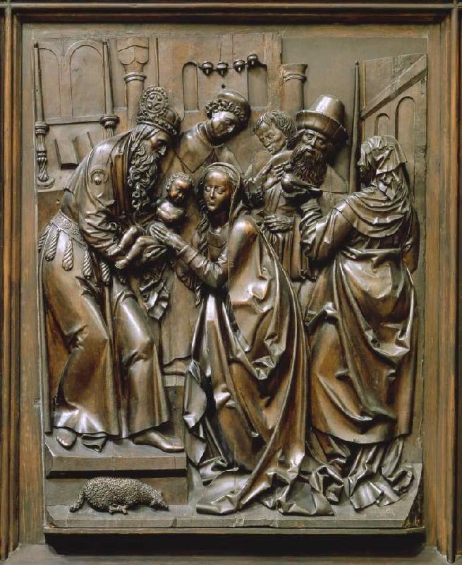 Der Bamberger Altar (rechtes unteres Seitenrelief): Die Darstellung im Tempel de Veit Stoß