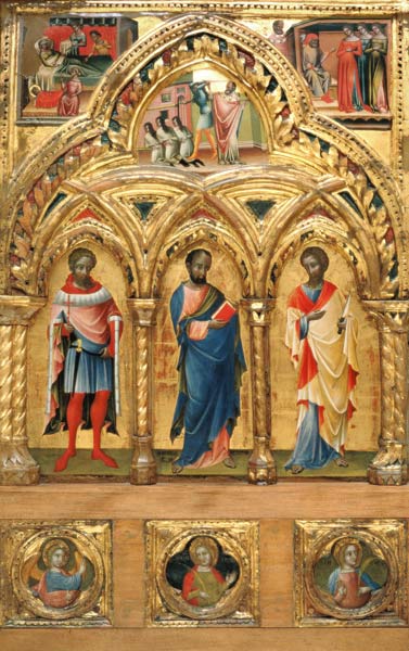 Lorenzo Veneziano / Three Saints / C14th de Veneziano Lorenzo