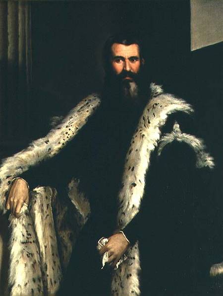 Portrait of a Man in a Fur Coat de Veronese, Paolo (eigentl. Paolo Caliari)