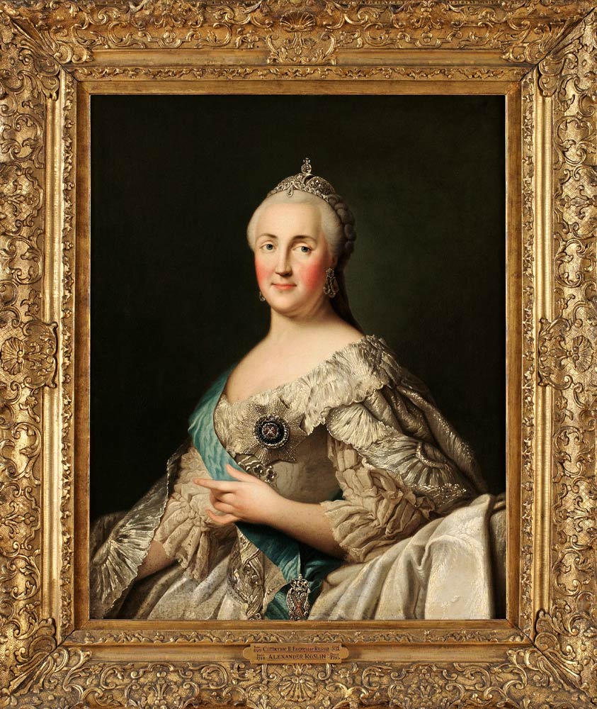 Portrait of Empress Catherine II (1729-1796) de Vigilius Erichsen