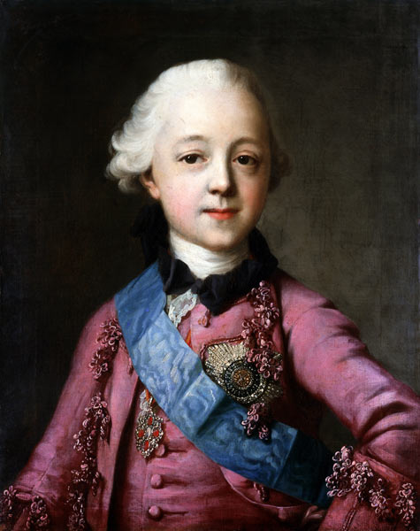 Portrait of Grand Duke Pavel Petrovich (1754-1801) de Vigilius Erichsen