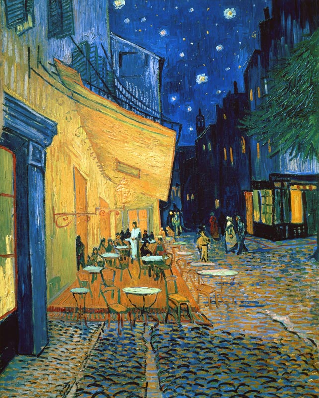 Terraza de café por la noche
 de Vincent Van Gogh