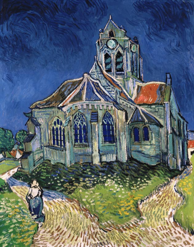 La iglesia de Auvers-sur-Oise de Vincent Van Gogh