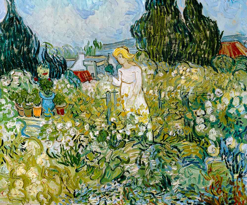 Marguerite Gachet in her garden de Vincent Van Gogh