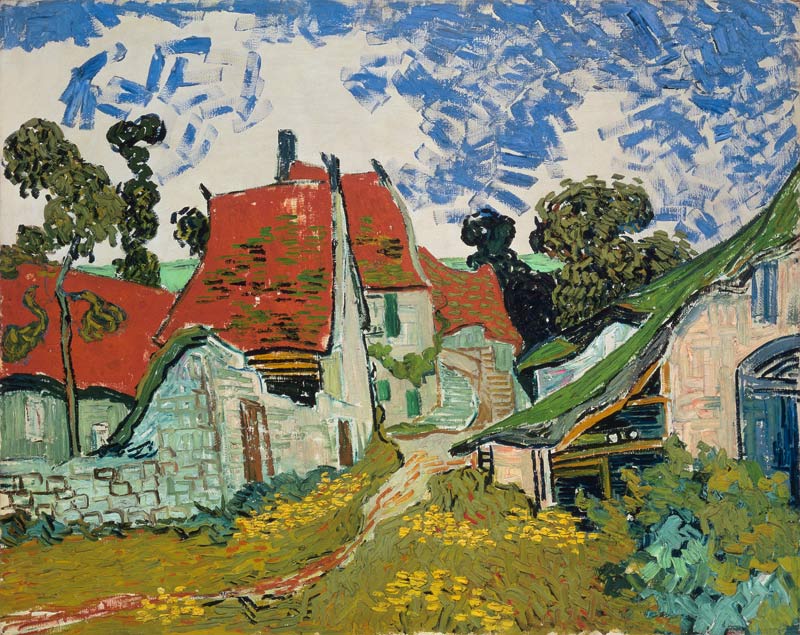 v.Gogh / Village street in Auvers / 1890 de Vincent Van Gogh