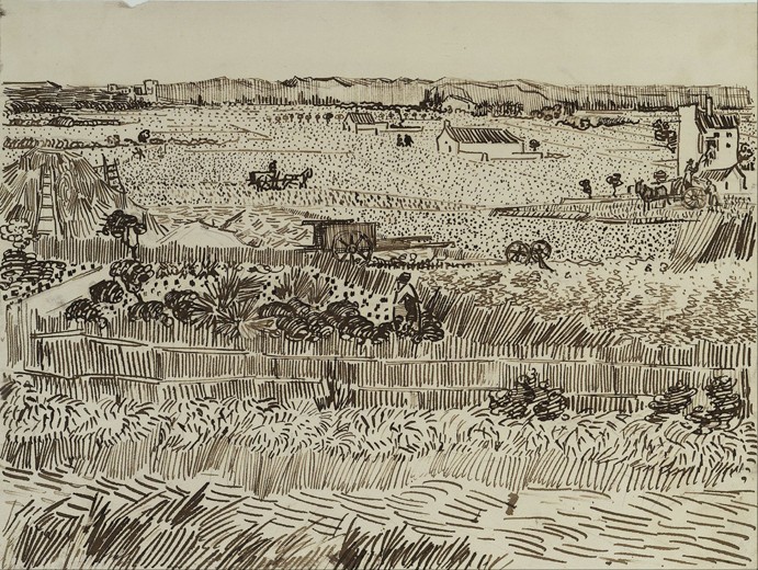 The Harvest in Provence (for Émile Bernard) de Vincent Van Gogh