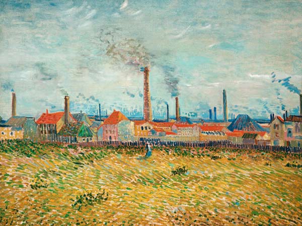 Factories in Asnières de Vincent Van Gogh