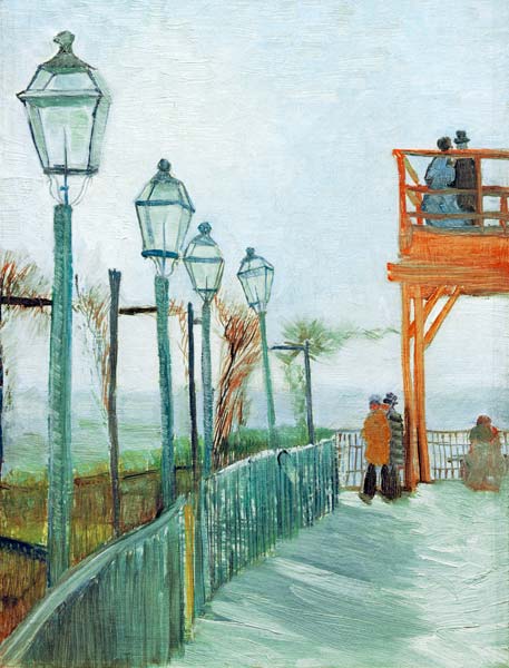 Terraza y mirador "Point de vue" del Moulin Blute-Fin de Vincent Van Gogh