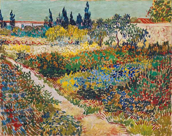 El jardin de Arles de Vincent Van Gogh