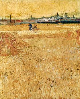 Arles: Vista desde los campos de trigo