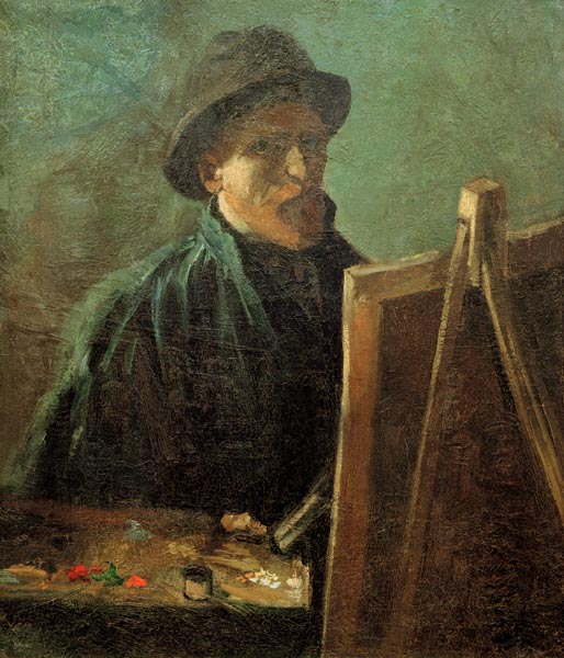 van Gogh, Self-Portrait at Easel / 1886 de Vincent Van Gogh