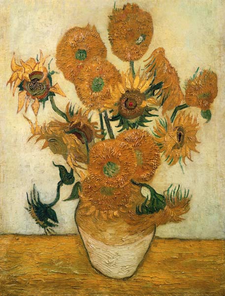 14 Sunflowers in a vase de Vincent Van Gogh