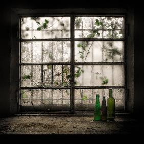 Still-Life with glass bottle