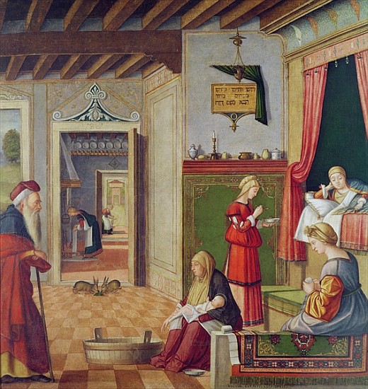 The Birth of the Virgin, 1504-08 (see also 204962) de Vittore Carpaccio