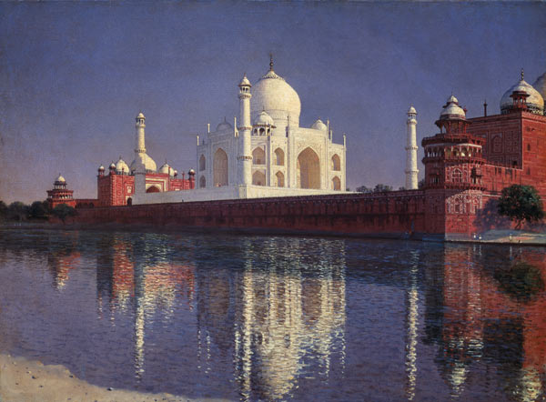 Das Mausoleum Tadj-Mahal in Indien de Wassili Werestschagin