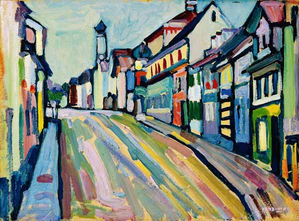 Murnau - Untermarkt de Wassily Kandinsky