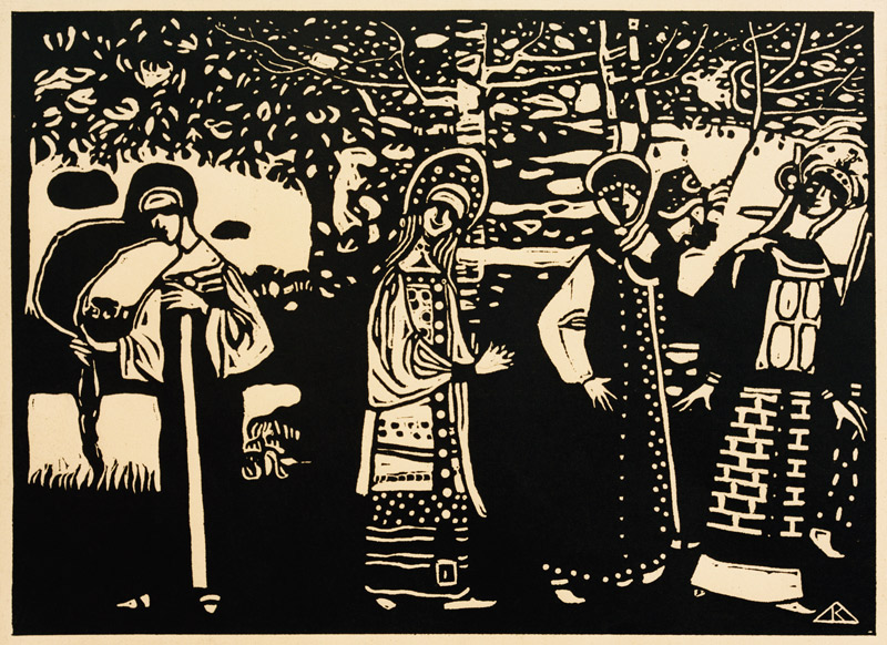 Women in the Forest de Wassily Kandinsky