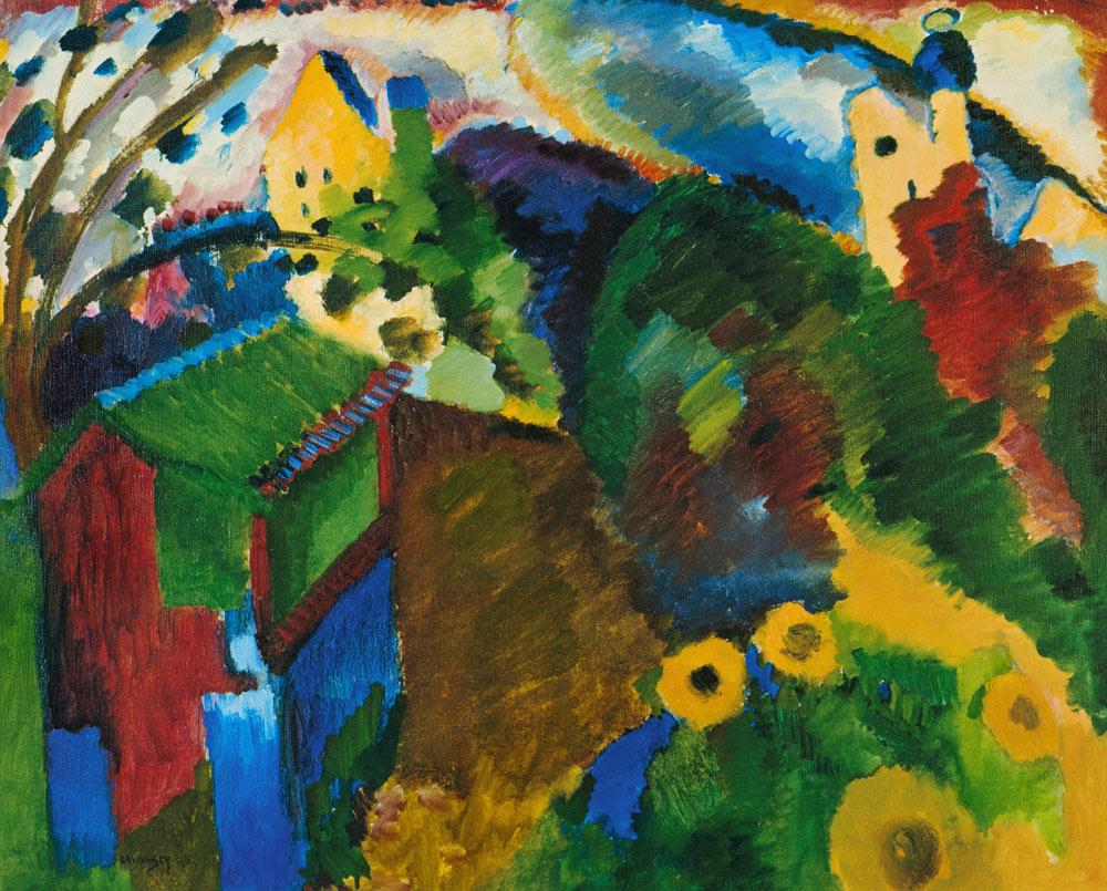 Murnau, garden I. de Wassily Kandinsky