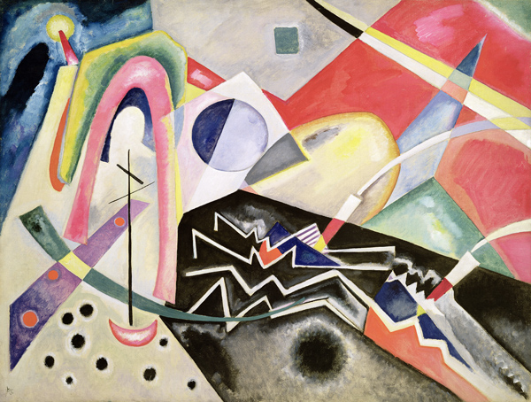 White Zig-Zags de Wassily Kandinsky