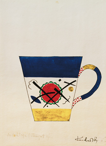Sketch for a milk cup de Wassily Kandinsky