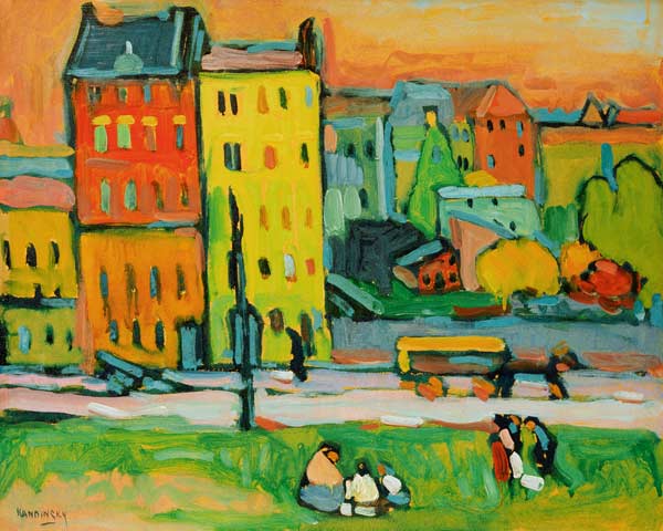 Houses in Munich de Wassily Kandinsky