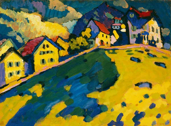 Houses on a Hill de Wassily Kandinsky