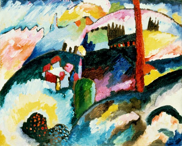 Landscape with Chimneys de Wassily Kandinsky