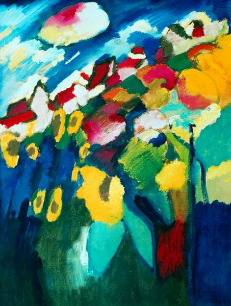 Murnau - The Garden II/ 1910 de Wassily Kandinsky