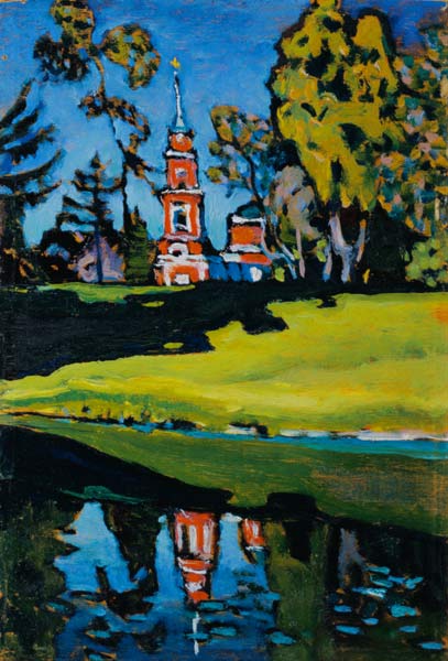 Red church de Wassily Kandinsky