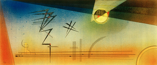 Upwards zigzag, 1928 de Wassily Kandinsky
