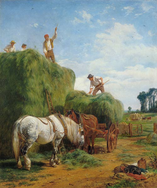 Haymaking at Kingweston de W.H. Hopkins
