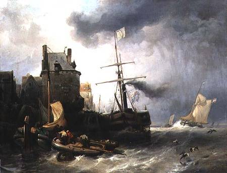 The Storm at Dunkirk de Wijnand Joseph Nuyen