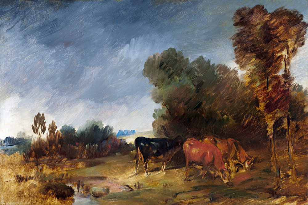 Große Herbstlandschaft mit Kühen de Wilhelm Busch