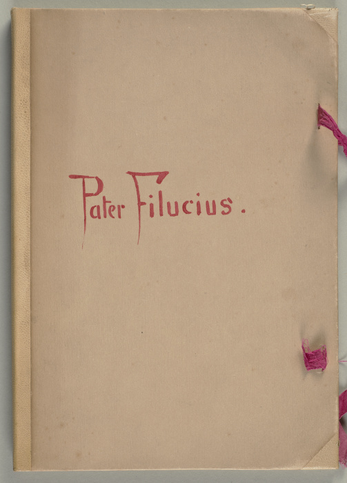 Bilderhandschrift zu "Pater Filucius" de Wilhelm Busch