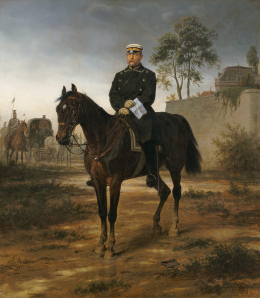 Bismarck before Paris de Wilhelm Camphausen