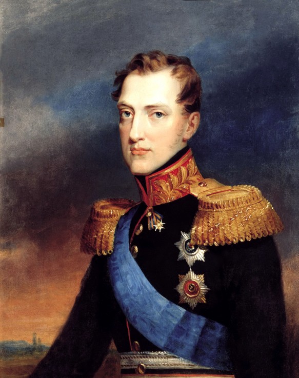 Portrait of Emperor Nicholas I  (1796-1855) de Wilhelm August Golicke