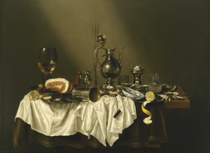 Banquet Piece with Ham de Willem Claesz Heda