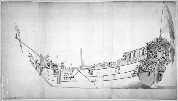 The Royal Yacht ''Mary'' de Willem van de Velde d.J.