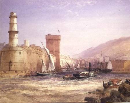The Harbour, Marseilles de William Callow