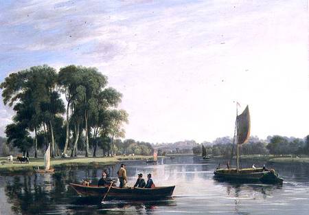View on the Thames at Richmond de William Daniell