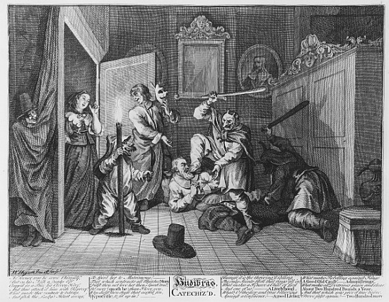 Hudibras Catechiz''d, Plate IV, from ''Hudibras'' by Samuel Butler, 1726 de William Hogarth