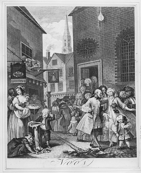 Times of the Day, Noon de William Hogarth